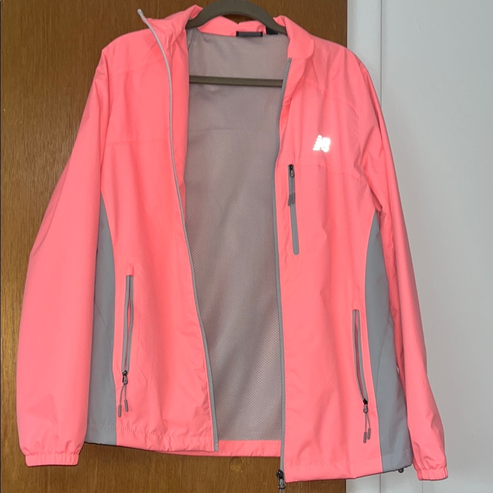 New Balance Women's Pink and Gray Jacket